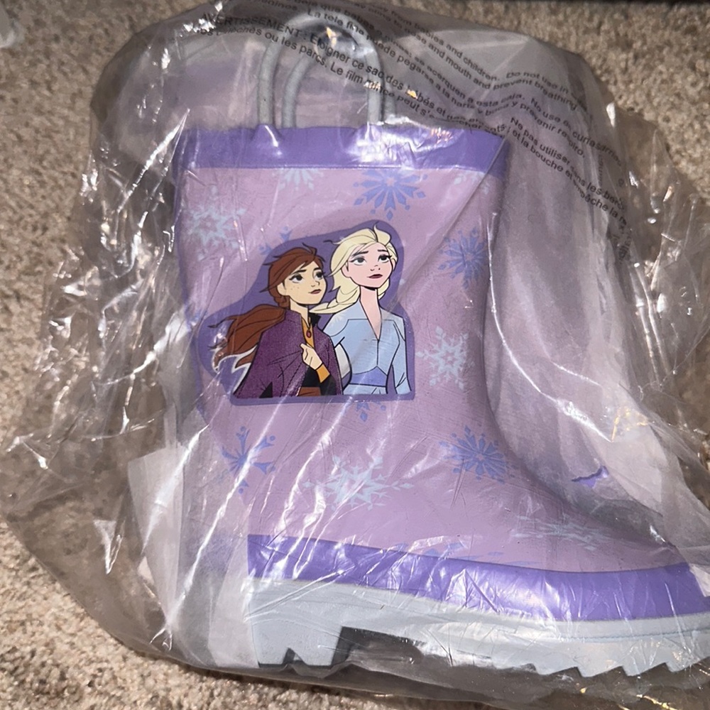 Frozen rain boots